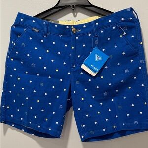 Columbia Women's Blue Polka Dot Shorts
